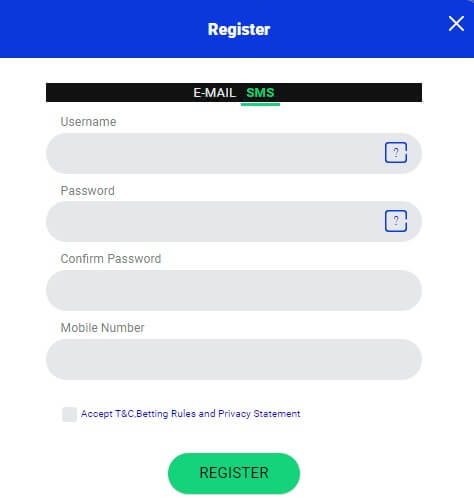 NairaBET Registration on Desktop 