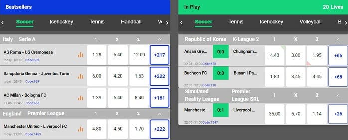 Sports on Nairabet