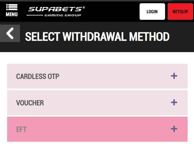 Withdraw Funds from Supabets