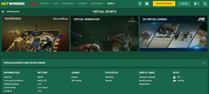 BetWinner Virtual Games