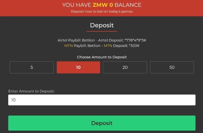 BetLion Payment