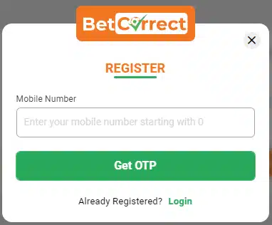 BetCorrect Registration Detail